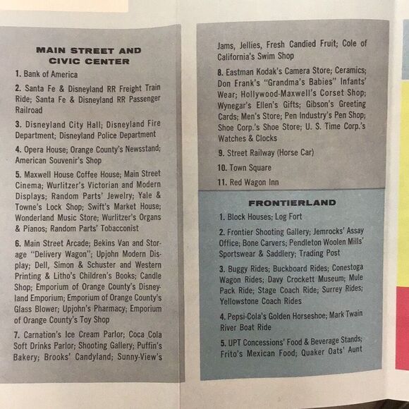 Disney land guide by Bank of America opening year, 1955 - Picture 9 of 10